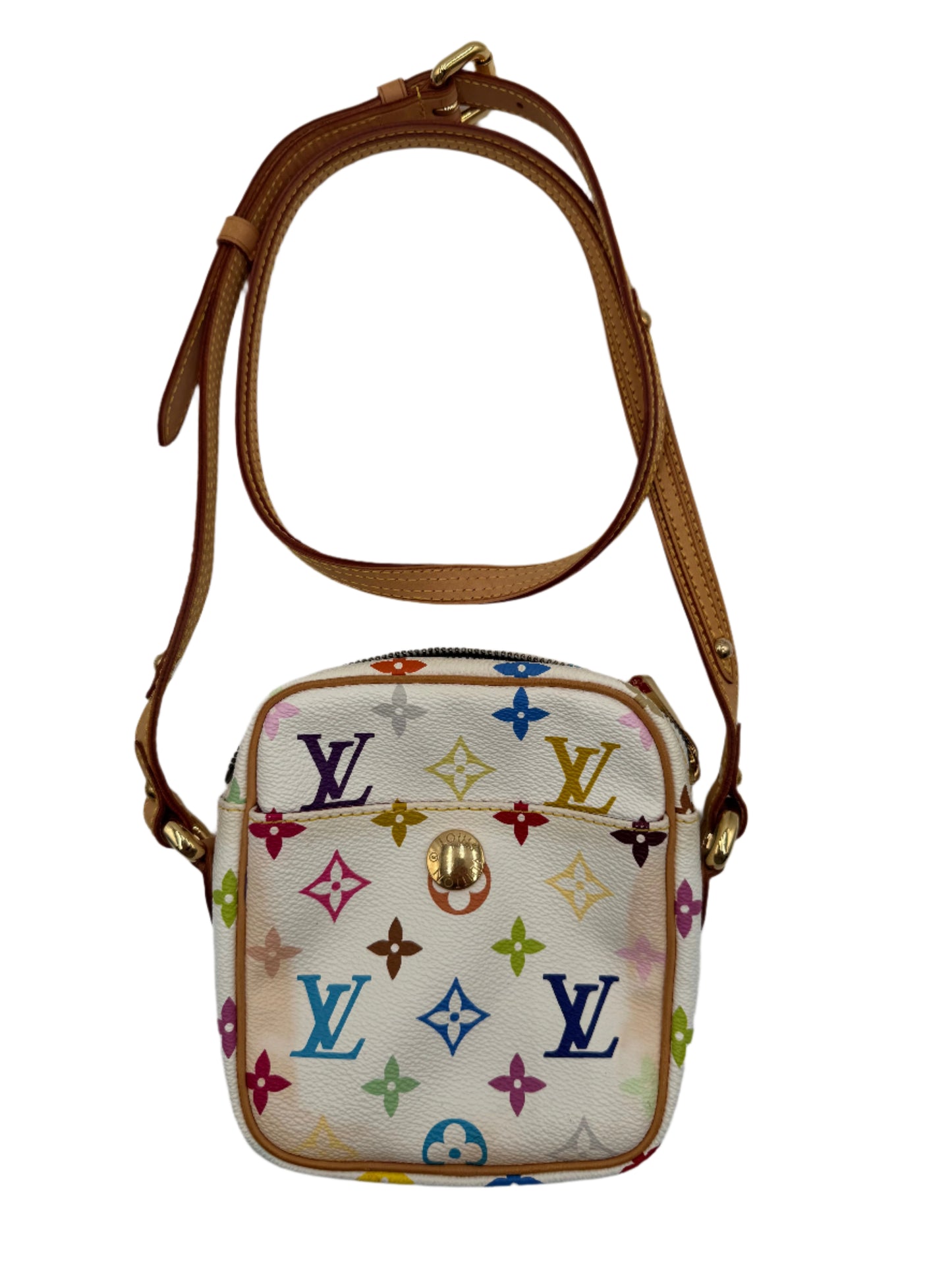 Louis Vuitton Monogram Multicolor Lift Shoulder Bag Pochette Blanc White