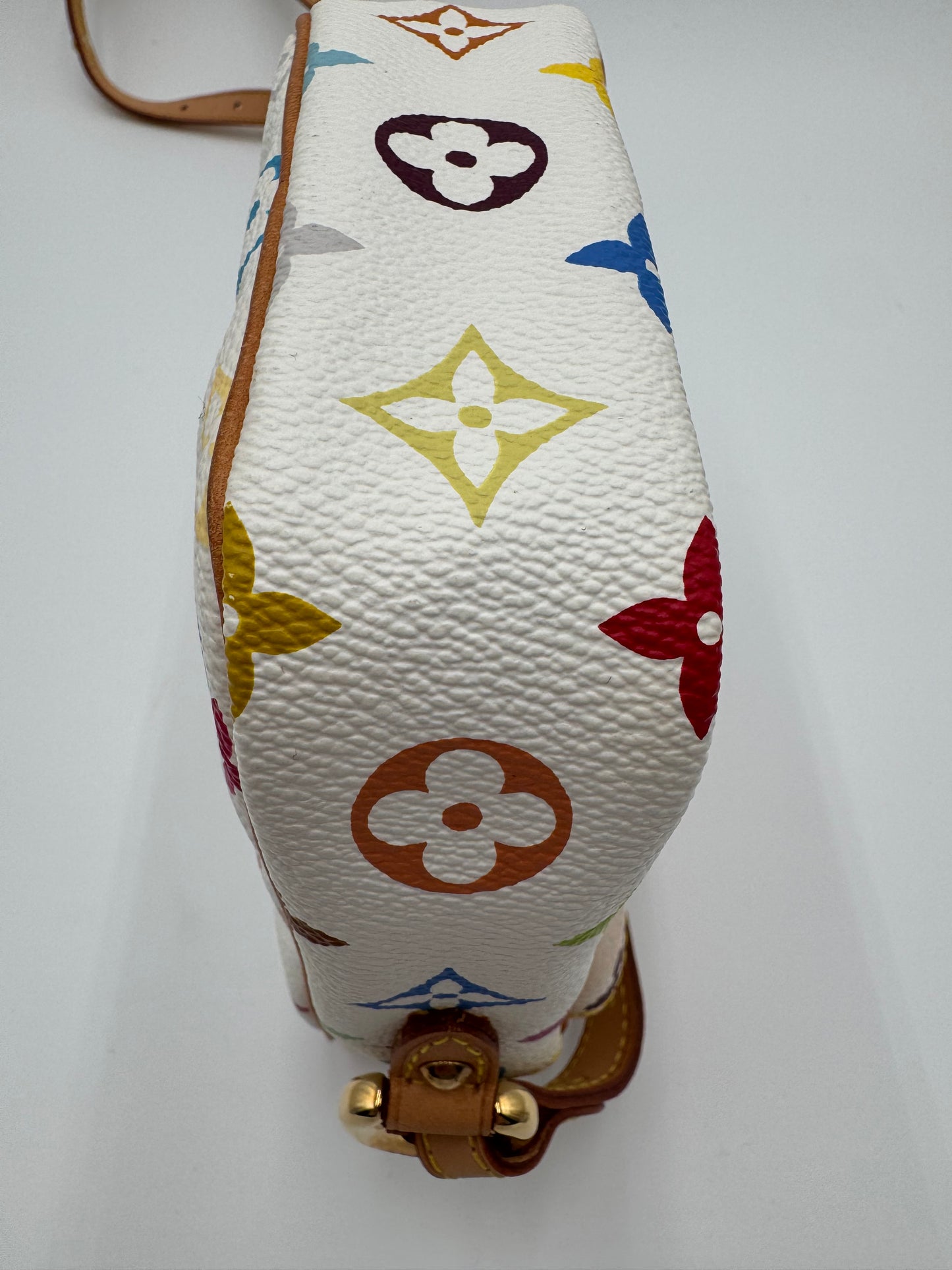 Louis Vuitton Monogram Multicolor Lift Shoulder Bag Pochette Blanc White