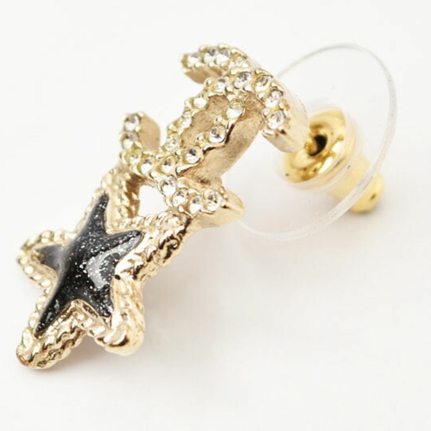 Chanel Earrings CHANEL CC/Coco/Heart/Star Gold A20