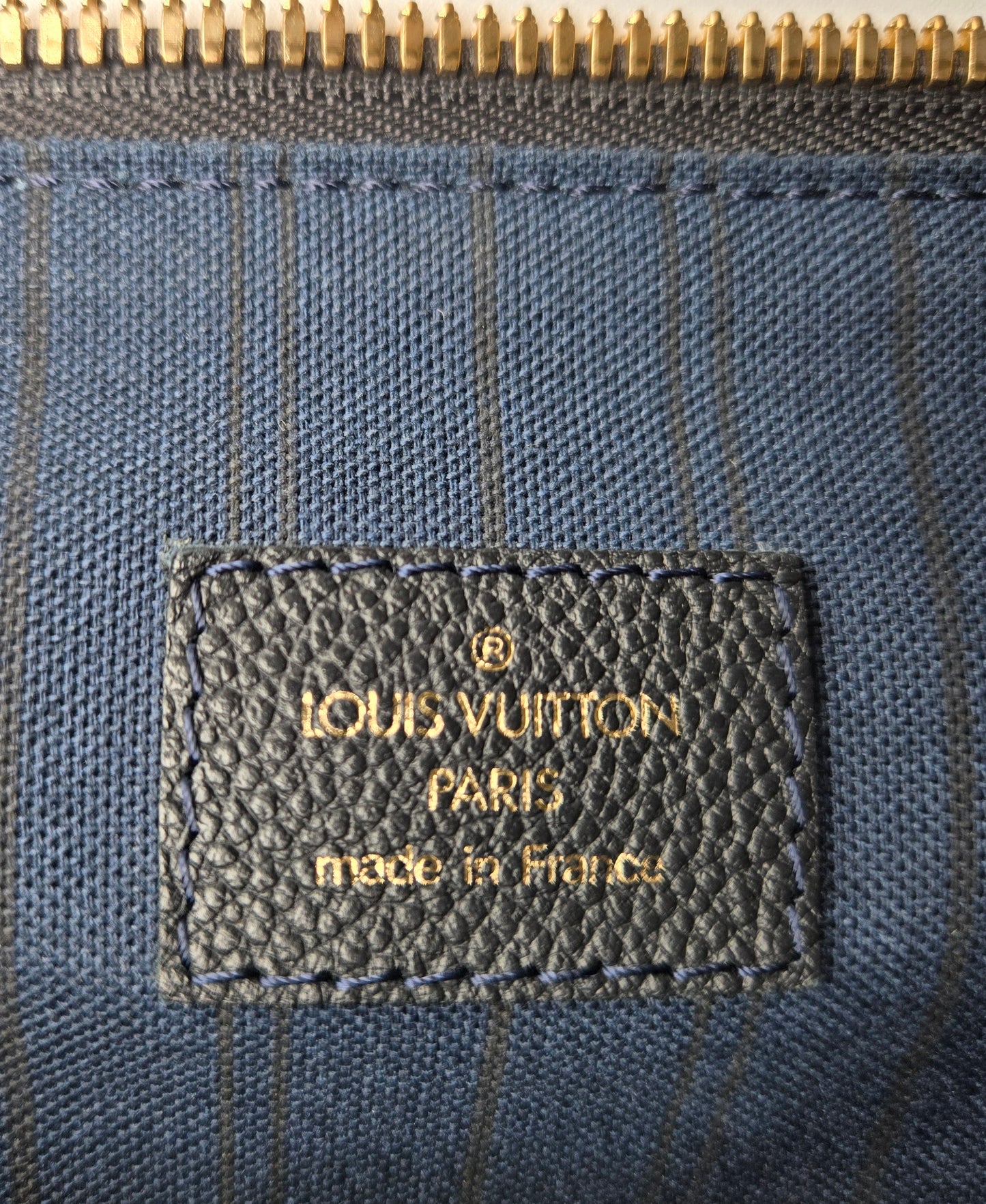 Louis Vuitton Monogram Empreinte Lumineuse GM - Infini Dark Navy Bag/Tote