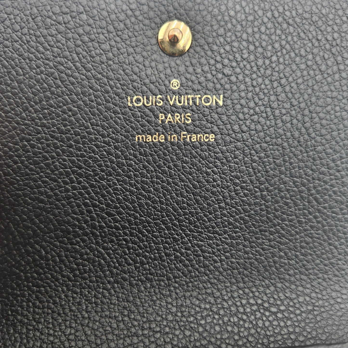 Louis Vuitton Wallet/Coin Case Monogram Empreinte Porte Monnaie Rosari Noir