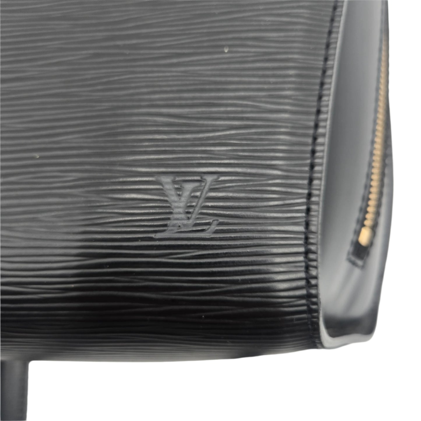 LOUIS VUITTON Mini Pochette Epi Leather Backpack Black