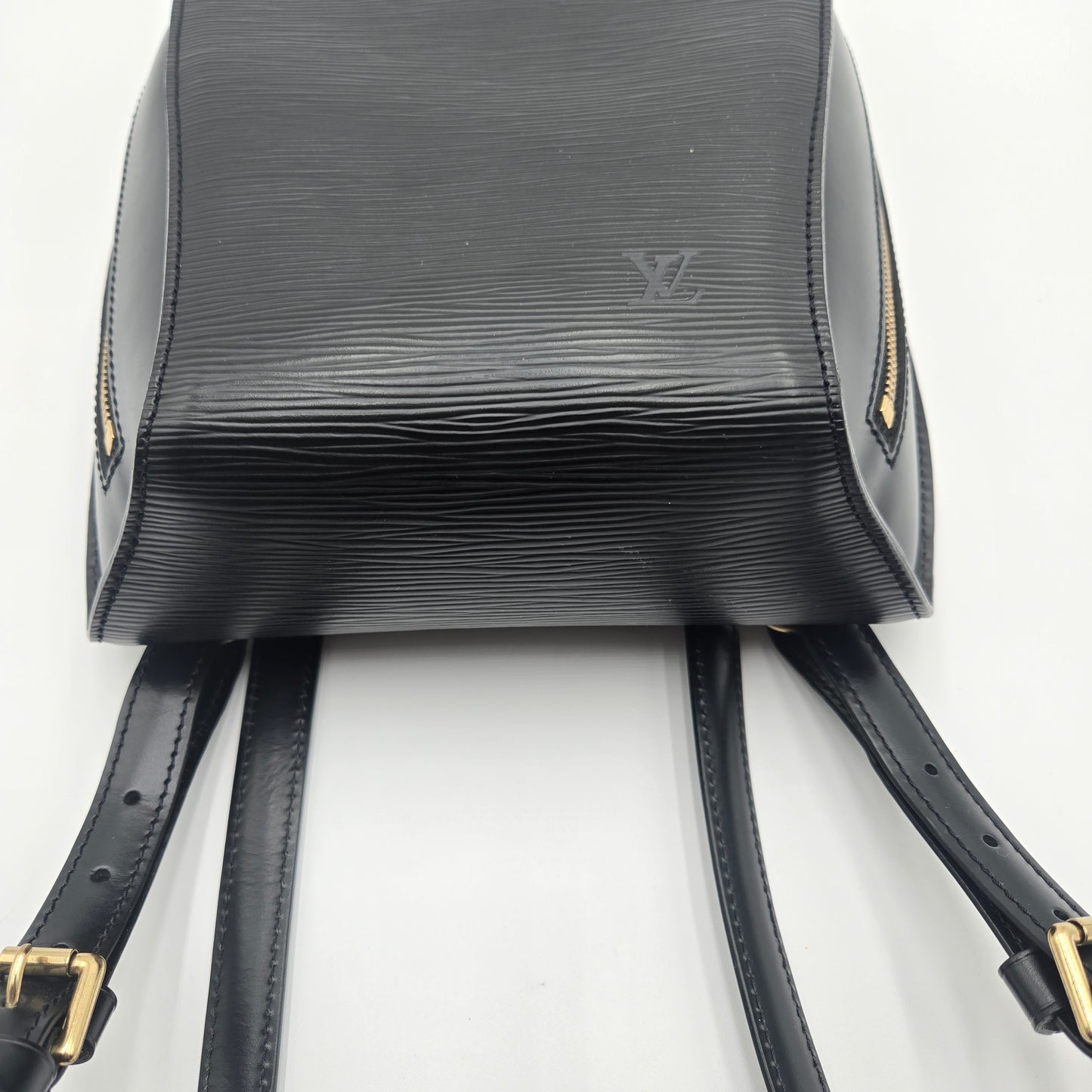 LOUIS VUITTON Mini Pochette Epi Leather Backpack Black