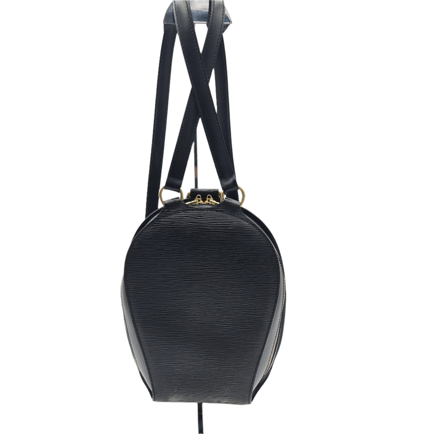 LOUIS VUITTON Mini Pochette Epi Leather Backpack Black