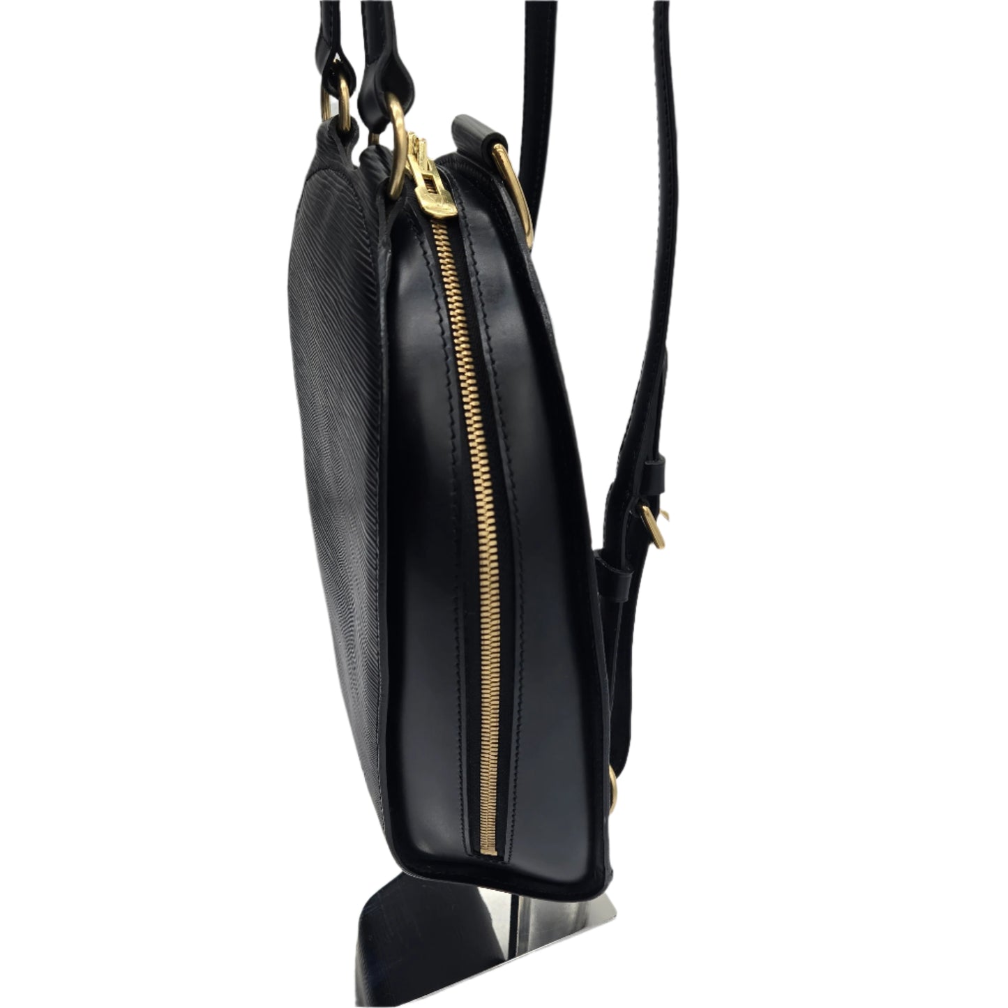 LOUIS VUITTON Mini Pochette Epi Leather Backpack Black