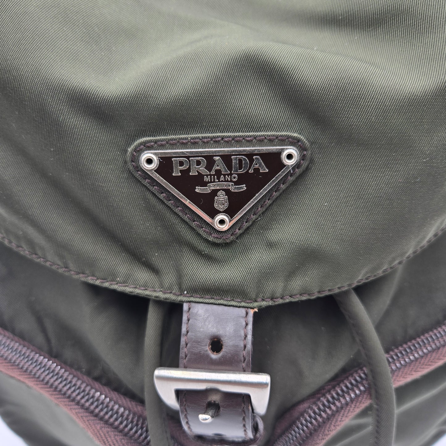 Prada Green Backpack Rucksack Nylon
