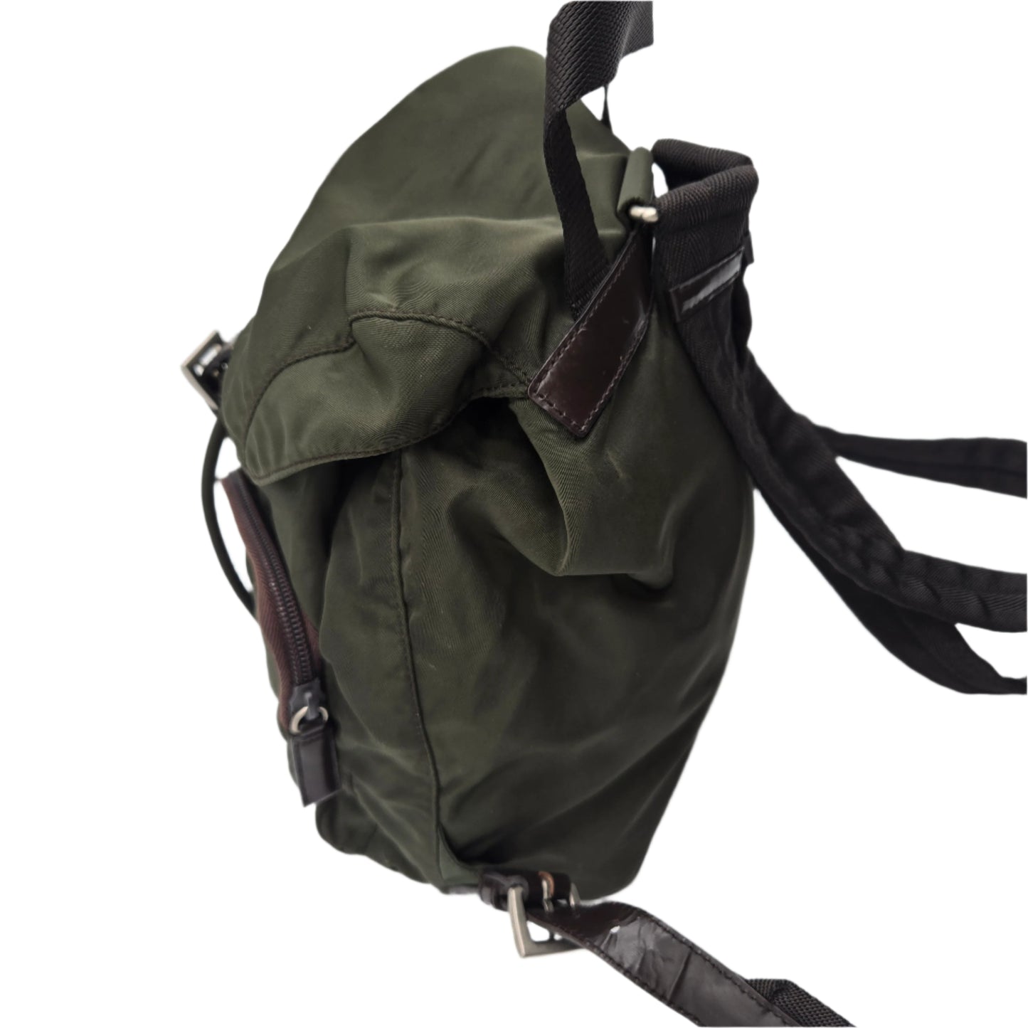Prada Green Backpack Rucksack Nylon