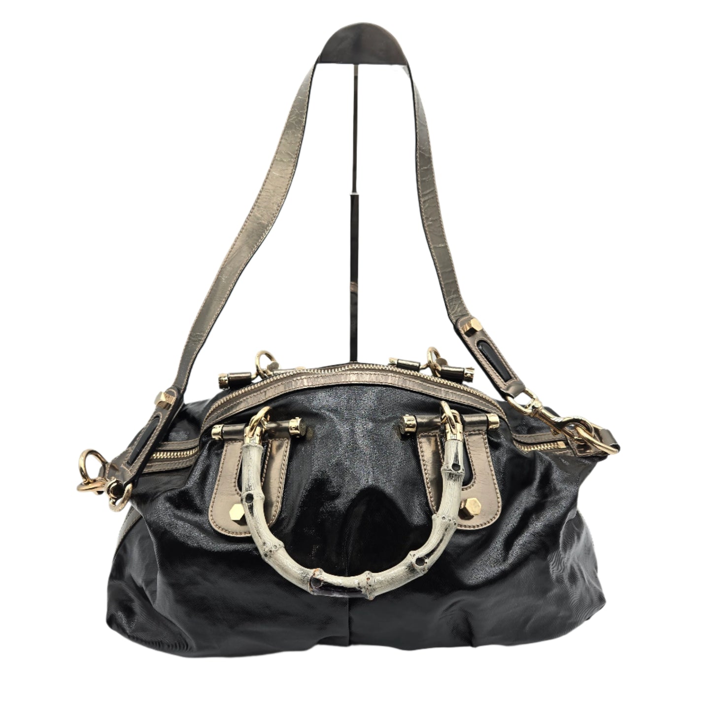 VINTAGE Gucci Pop Bamboo Medium Two-Way Bag