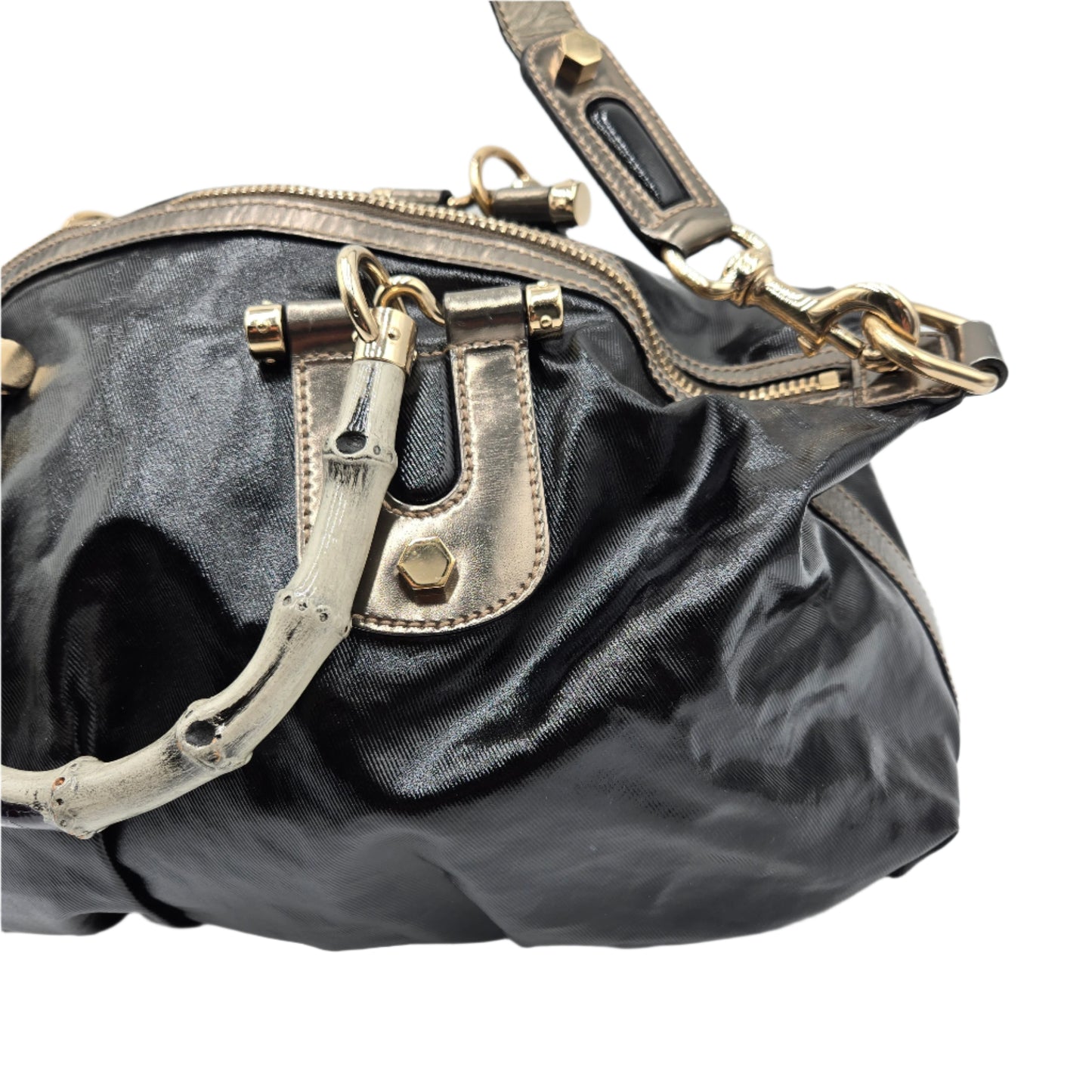 VINTAGE Gucci Pop Bamboo Medium Two-Way Bag