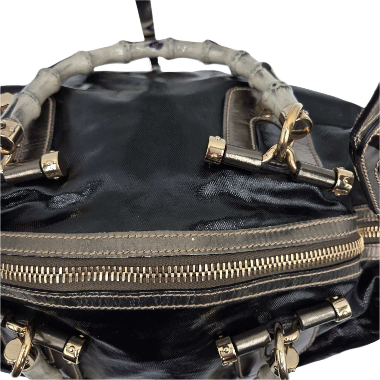 VINTAGE Gucci Pop Bamboo Medium Two-Way Bag