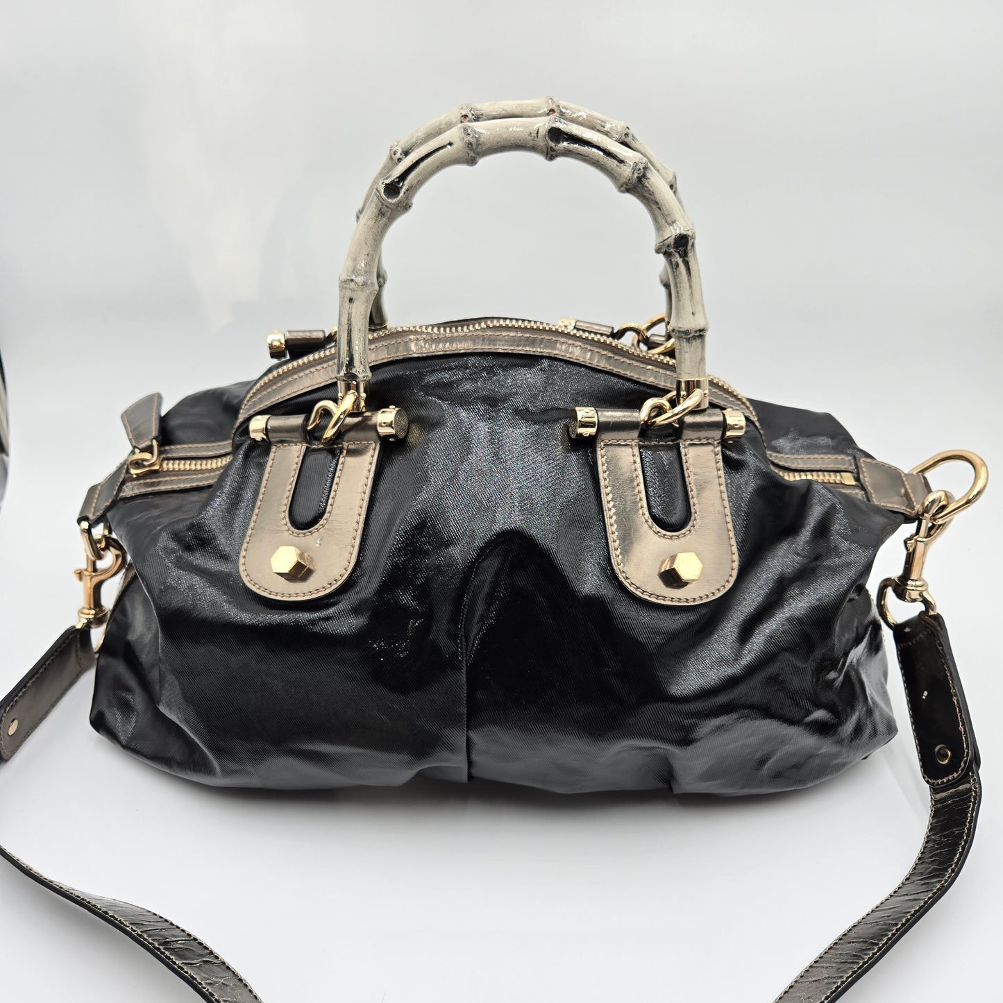 VINTAGE Gucci Pop Bamboo Medium Two-Way Bag