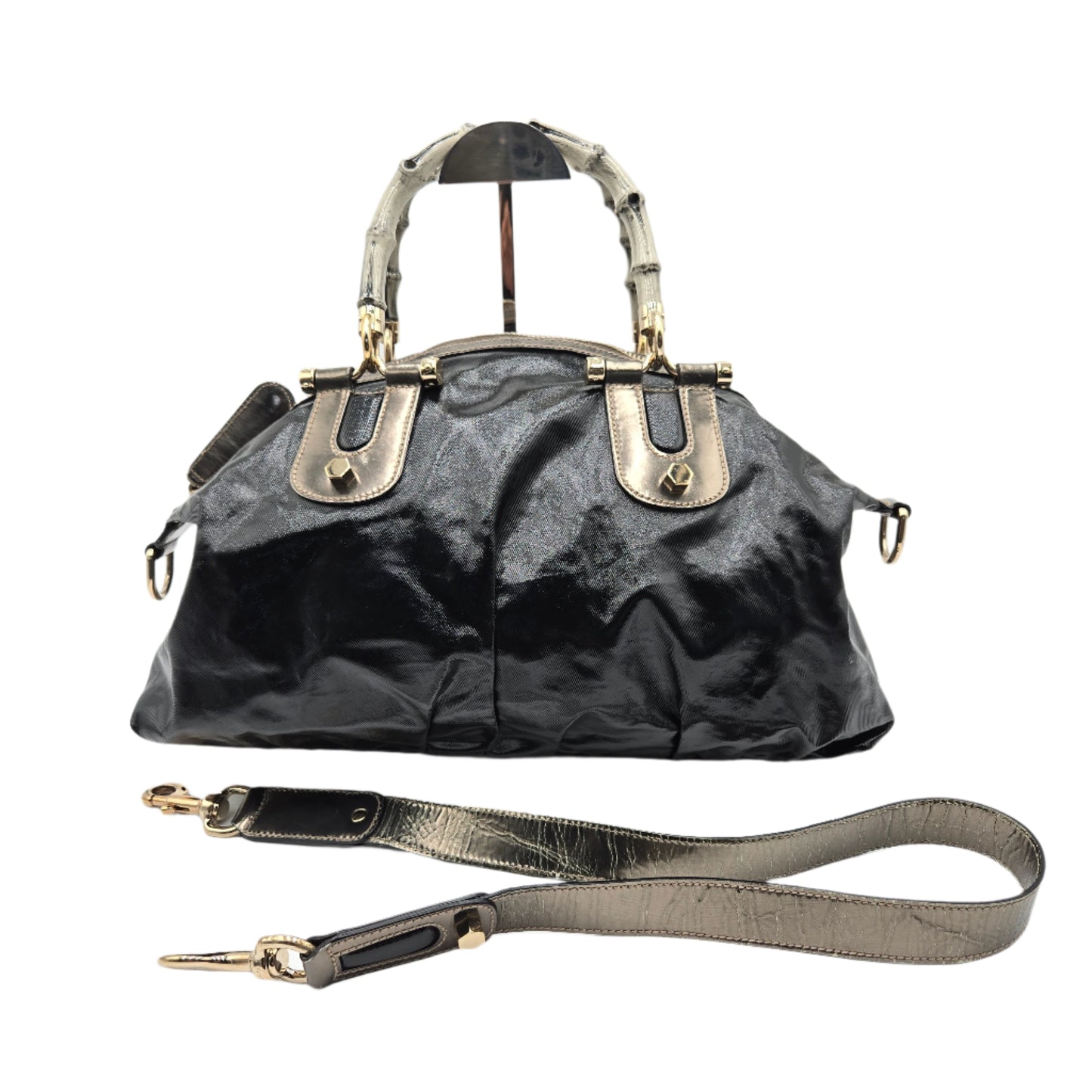 VINTAGE Gucci Pop Bamboo Medium Two-Way Bag