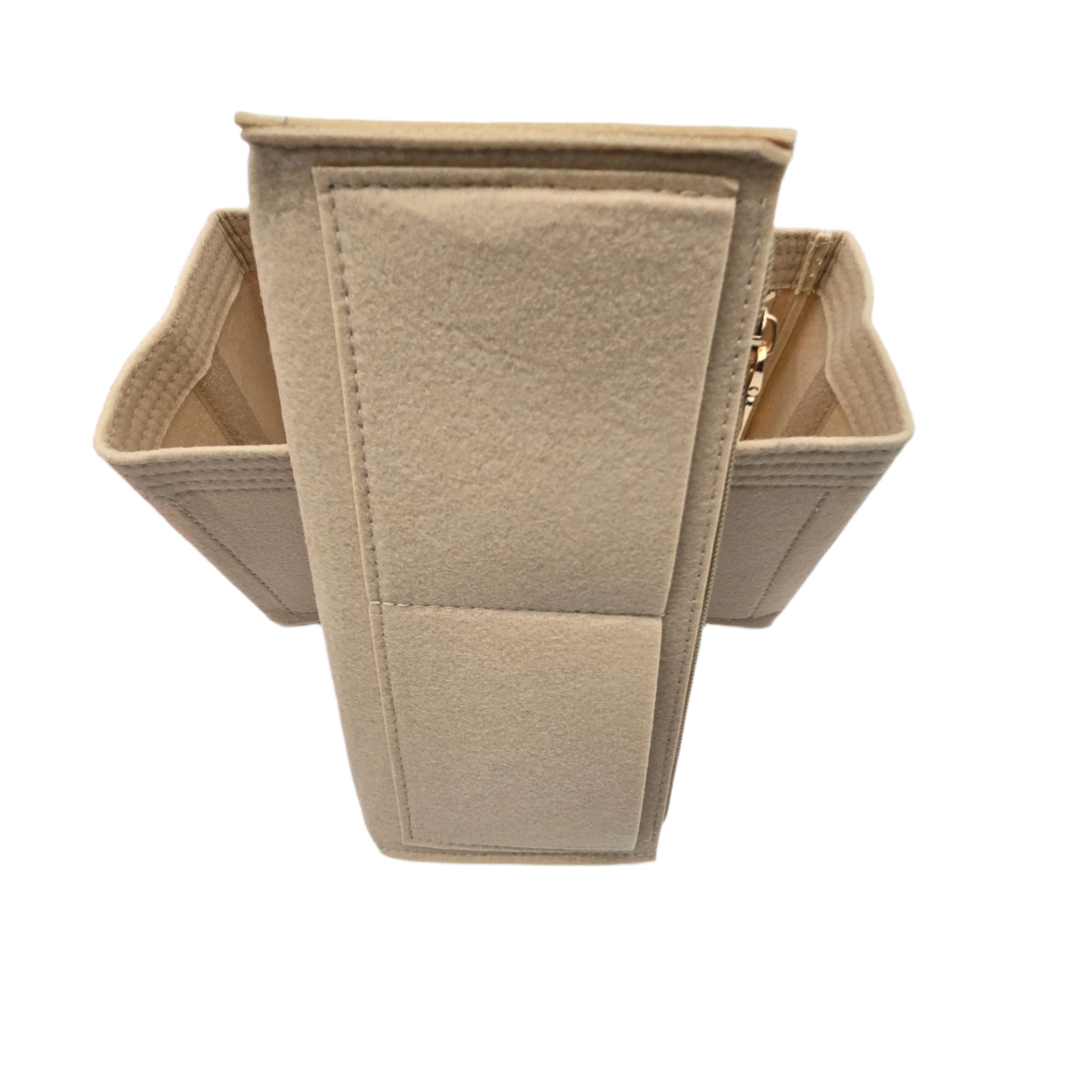 SMALL INNER PURSE LINER - Multi Pockets Cosmetic Bag (H4.1" x W8.6" x L4.3")