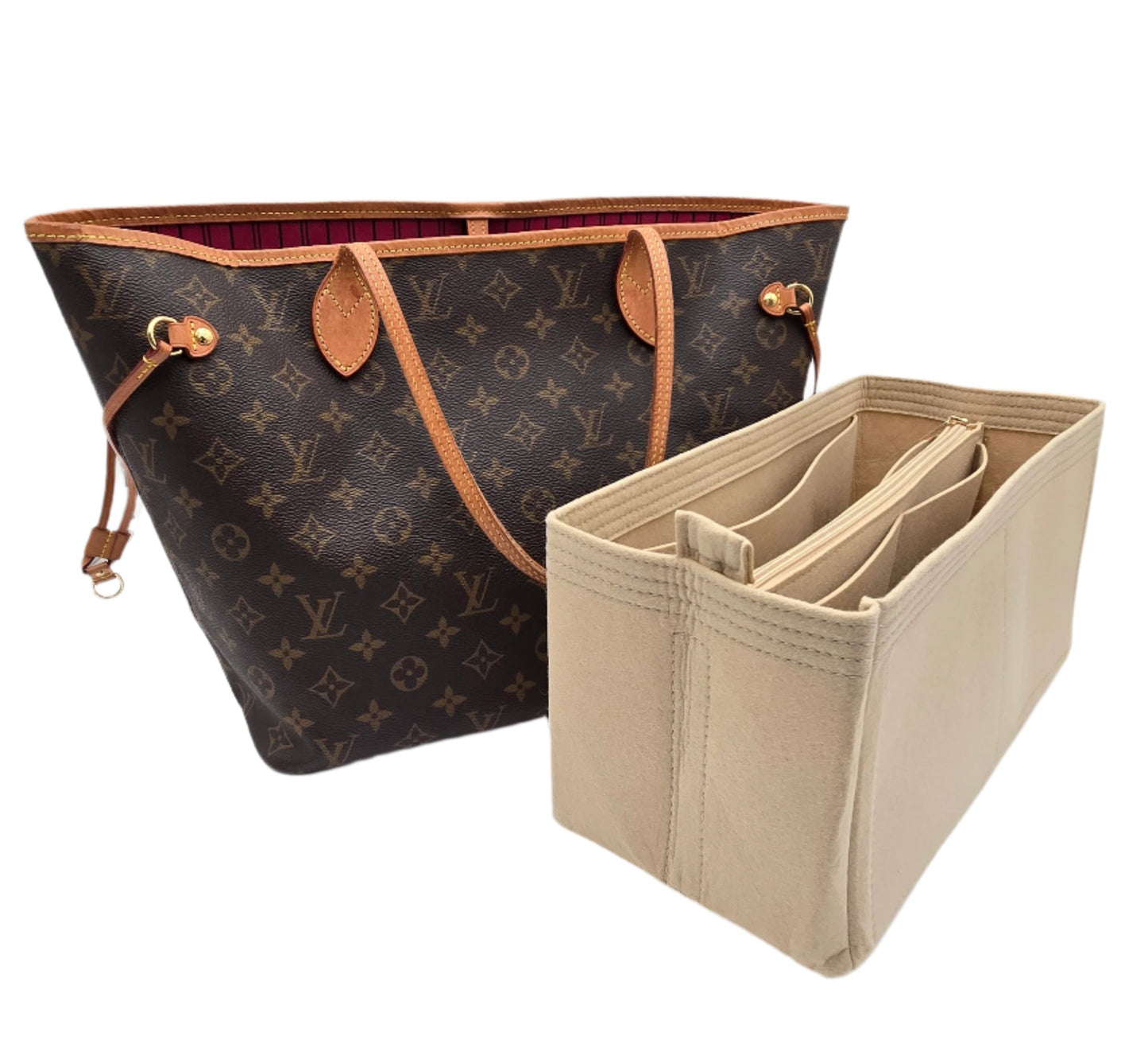 LARGE Multifunctional Tote Bag Liner (L:13in, W:6.3in, H:6.7in)