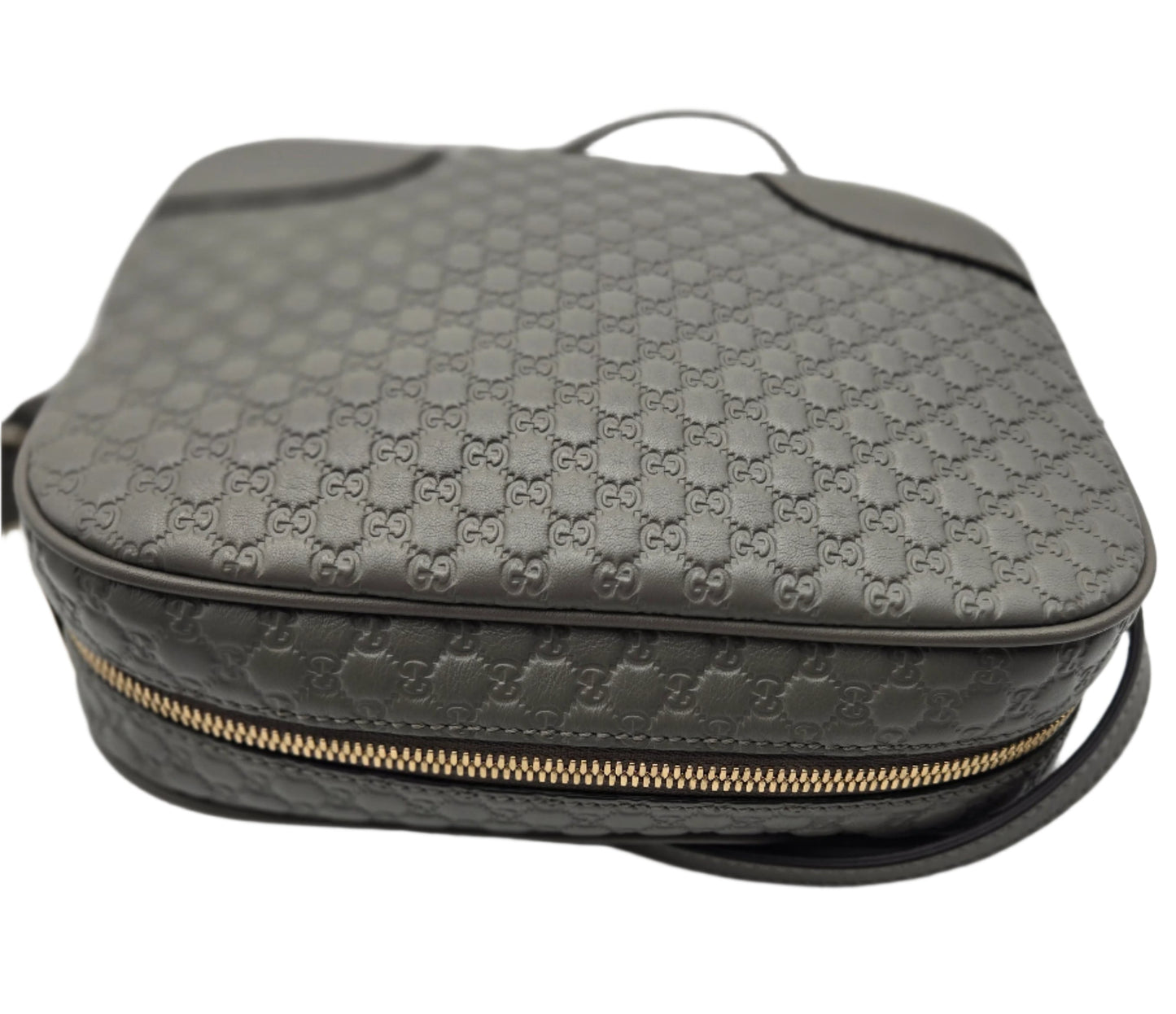 Gucci Microguccissima Leather Bree Grey Crossbody - LIKE NEW