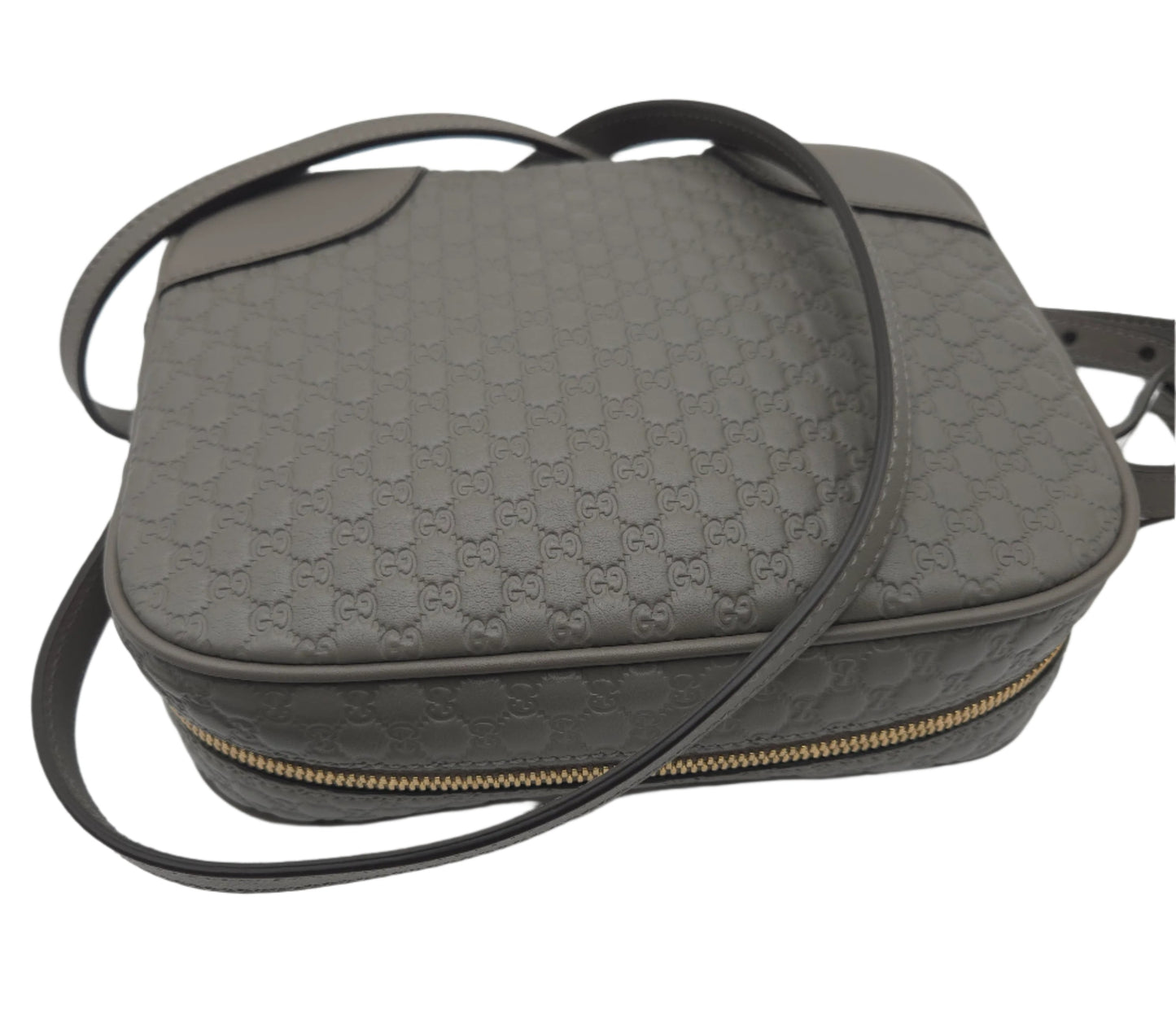 Gucci Microguccissima Leather Bree Grey Crossbody - LIKE NEW
