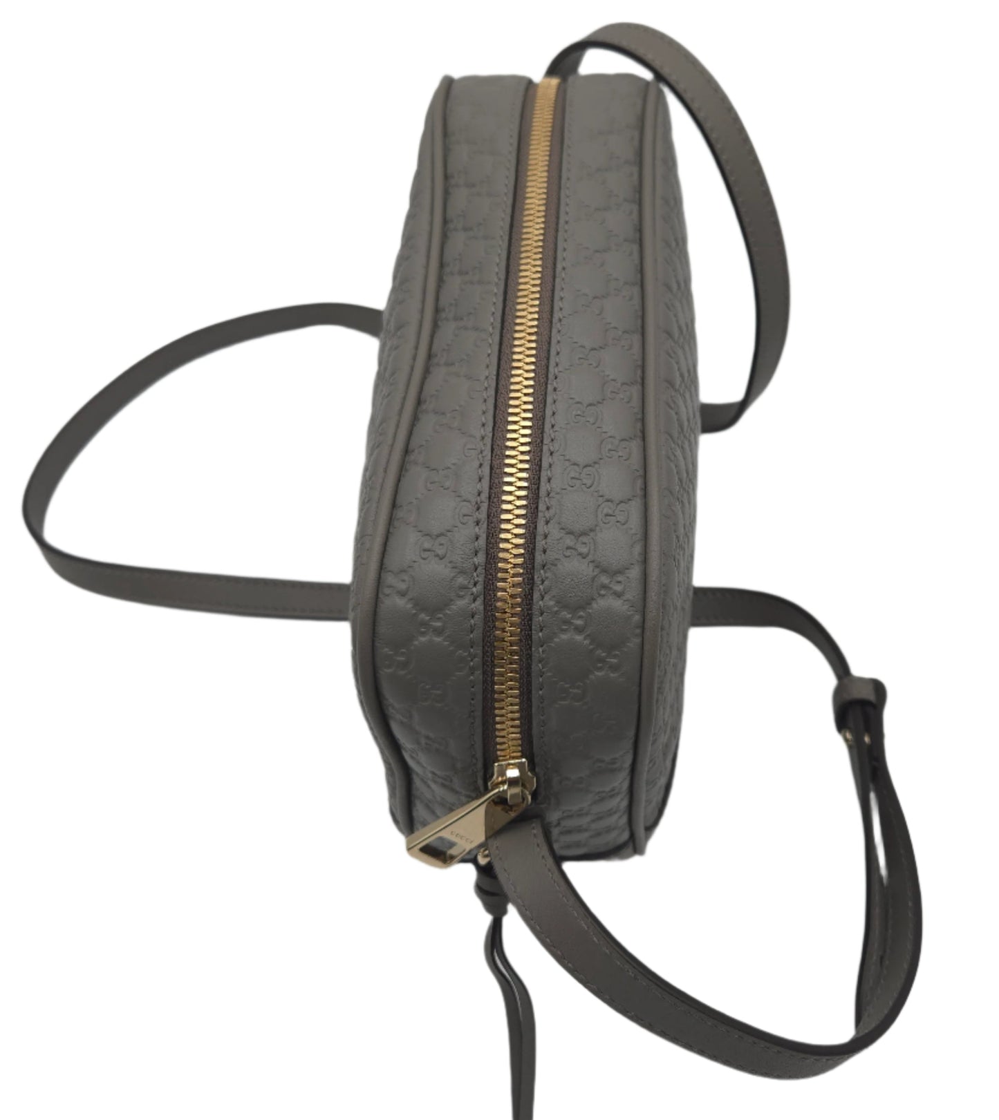 Gucci Microguccissima Leather Bree Grey Crossbody - LIKE NEW