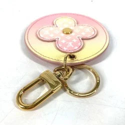 Louis Vuitton M00285 Monogram flower Bag Charm Key Holder pink yellow