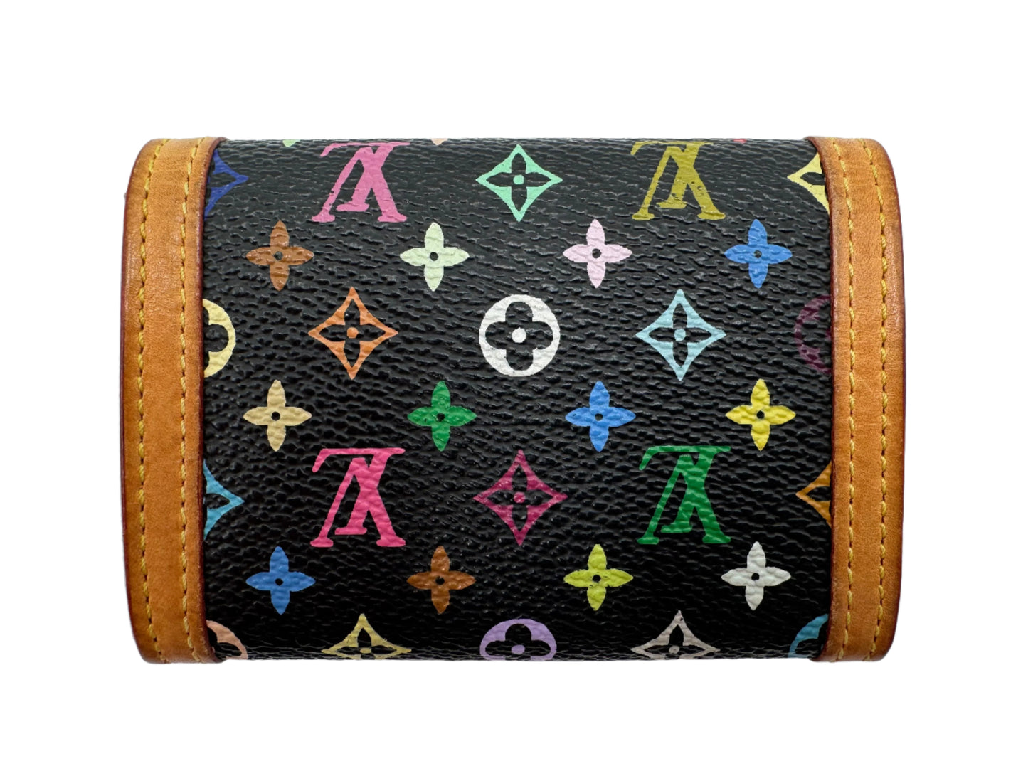 LOUIS VUITTON Portomone Plastic Coin Case Noir - VINTAGE