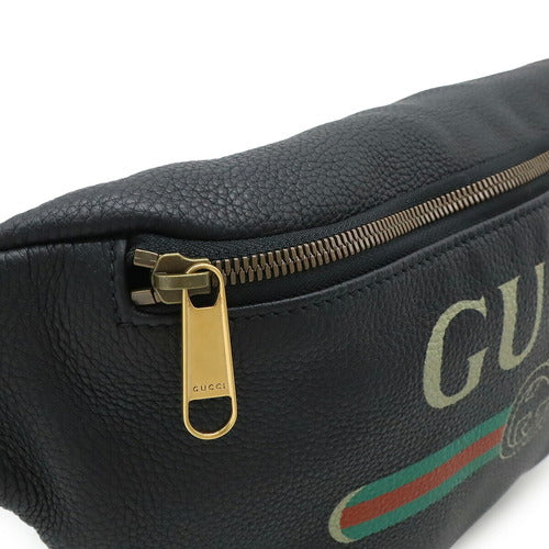 Gucci Sherry Line Belt Bag, Waist Pouch, Body Leather, Black, 493869_2