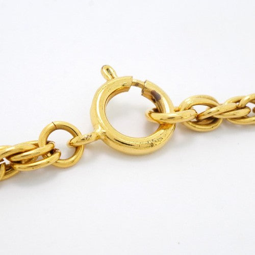 Chanel Necklace Coco Mark Circle GP Plated Gold