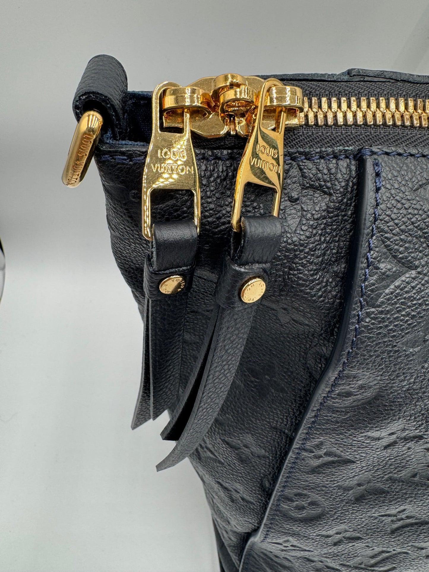 Louis Vuitton Monogram Empreinte Lumineuse GM - Infini Dark Navy Bag/Tote