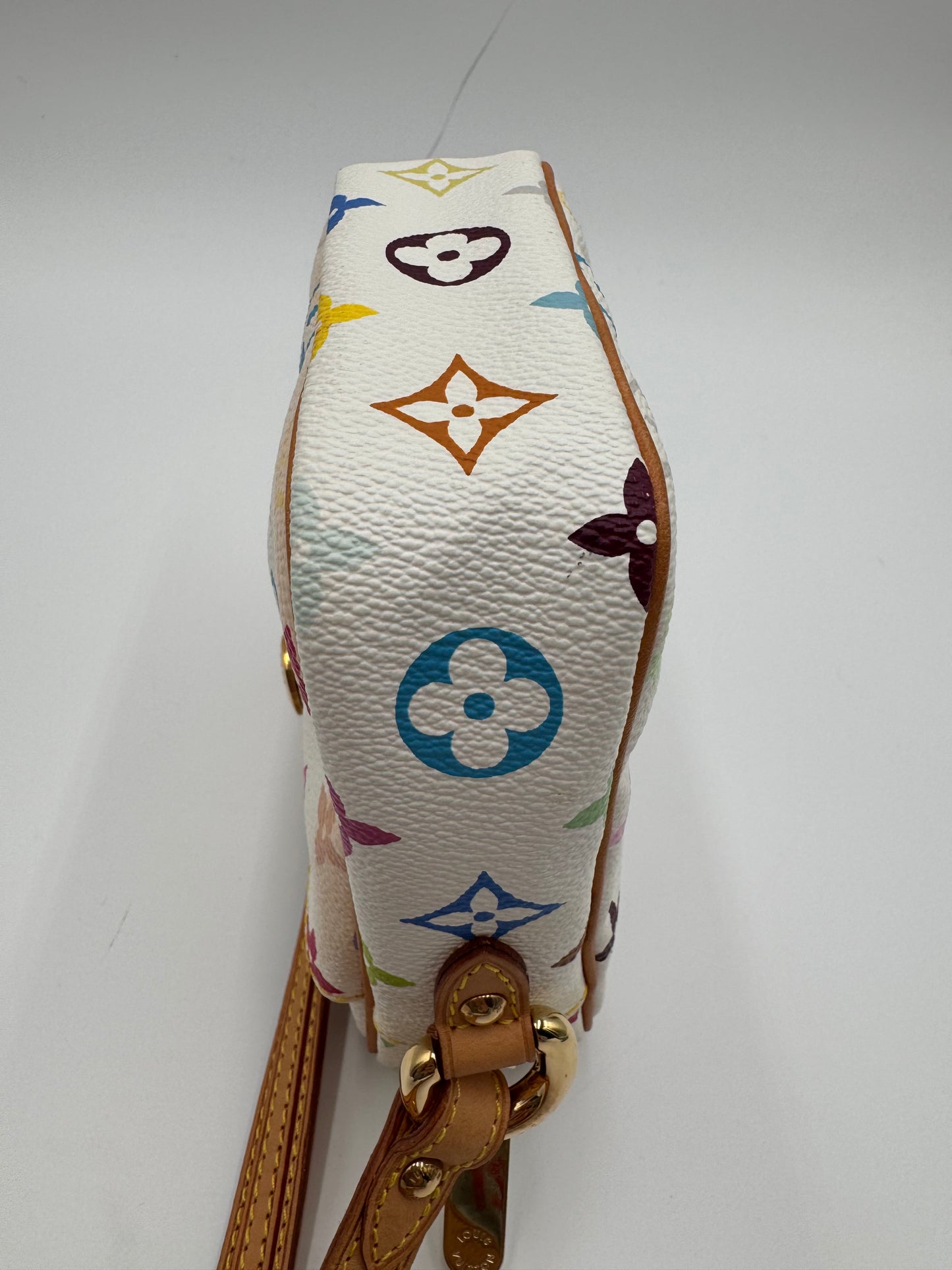 Louis Vuitton Monogram Multicolor Lift Shoulder Bag Pochette Blanc White