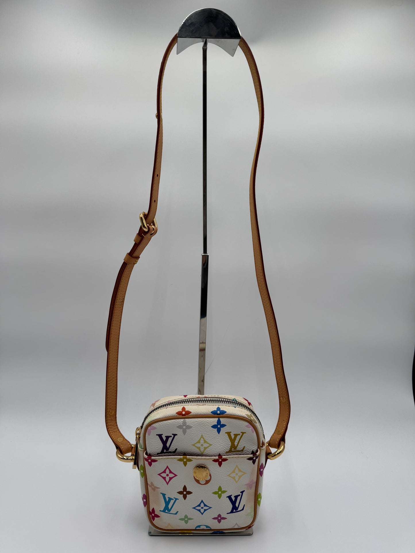 Louis Vuitton Monogram Multicolor Lift Shoulder Bag Pochette Blanc White