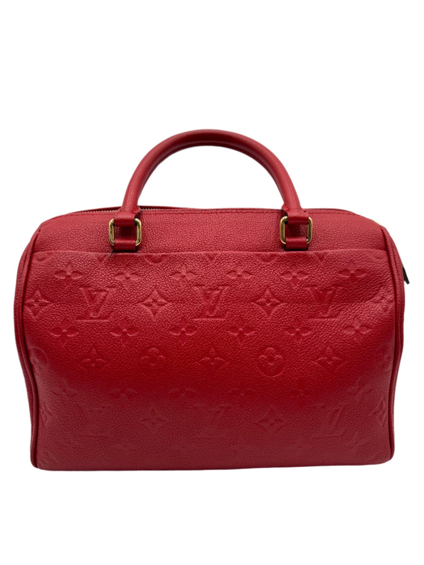 Louis Vuitton Speedy Bandouliere 25 Boston Bag Monogram Empreinte Scarlet (Red)