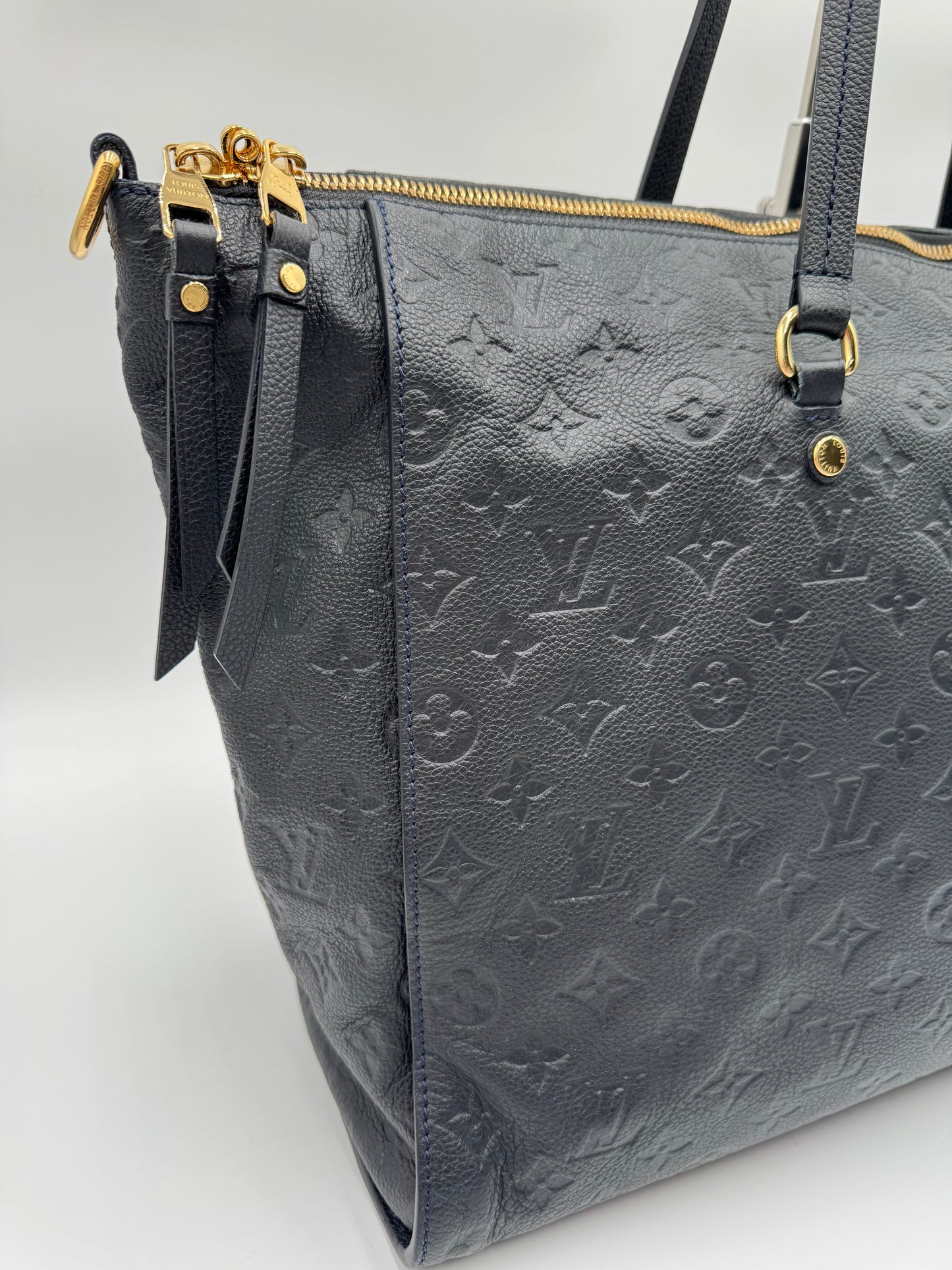 Louis Vuitton Monogram Empreinte Lumineuse GM - Infini Dark Navy Bag/Tote