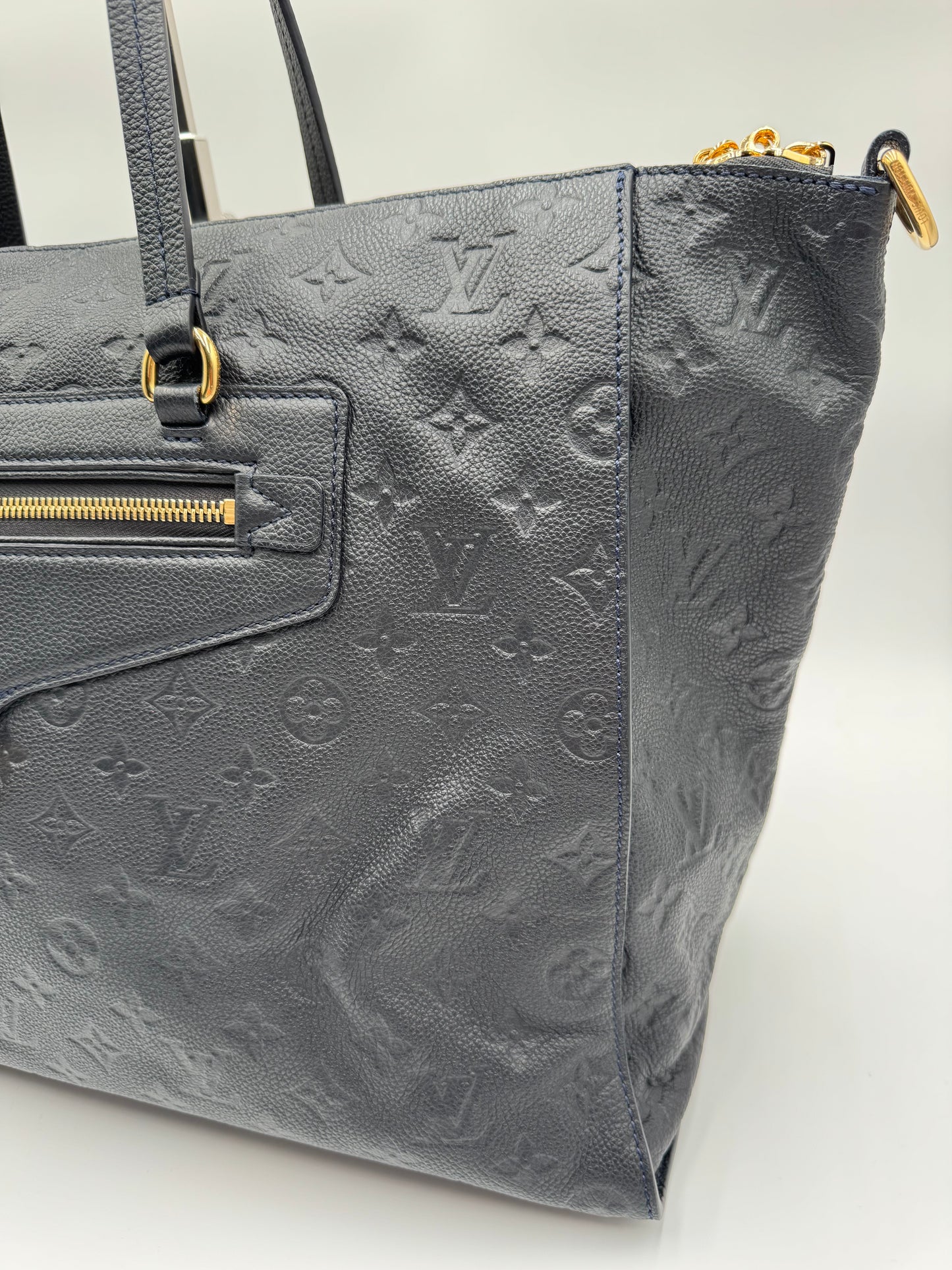 Louis Vuitton Monogram Empreinte Lumineuse GM - Infini Dark Navy Bag/Tote