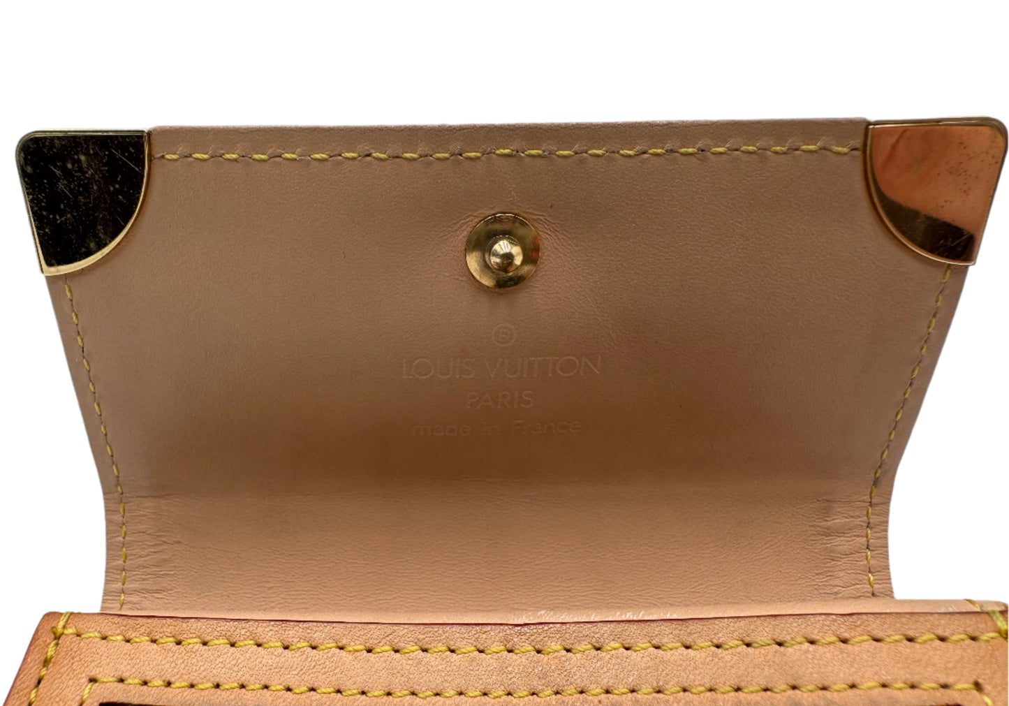 LOUIS VUITTON Portomone Plastic Coin Case Noir - VINTAGE