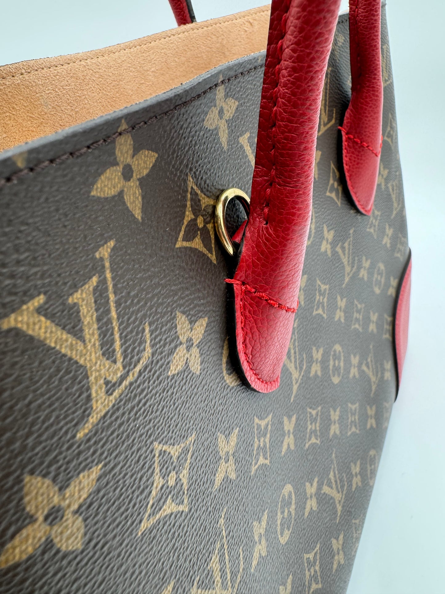 Louis Vuitton Monogram Flandrin Cerise Canvas Handbag - LIKE NEW