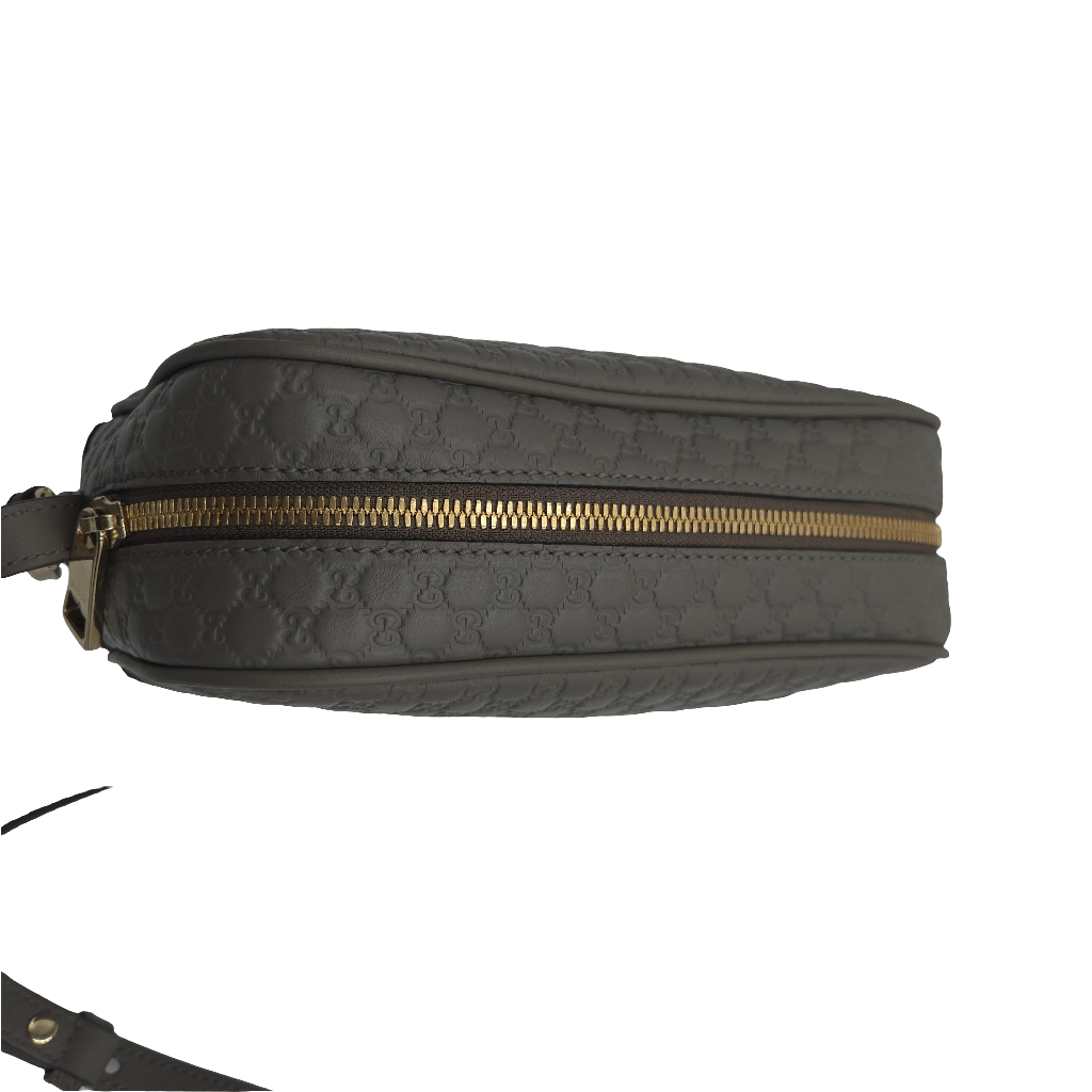 Gucci Microguccissima Leather Bree Grey Crossbody - LIKE NEW