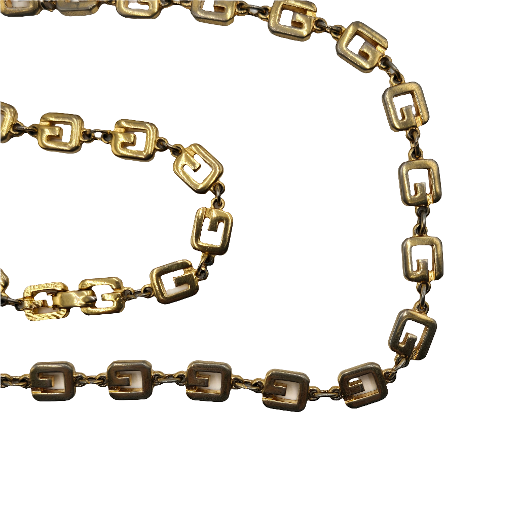 Givenchy
Vintage G Logo Collar Necklace and Bracelet - Vintage