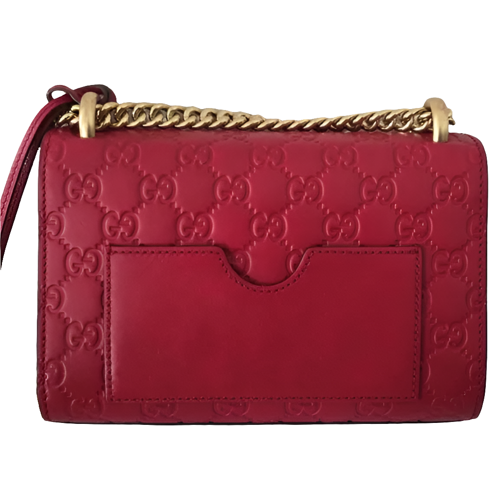 Gucci Red Padlock Guccissima 2-way Bag