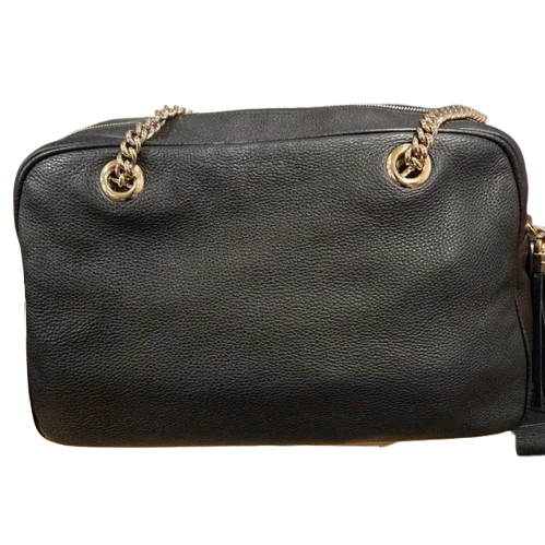 Gucci Black Leather Soho Shoulder Bag