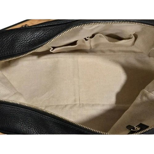 Gucci Black Leather Soho Shoulder Bag