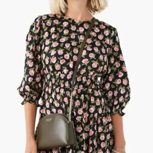 Kate Spade New York Spencer Double Zip Dome Crossbody Duck Green