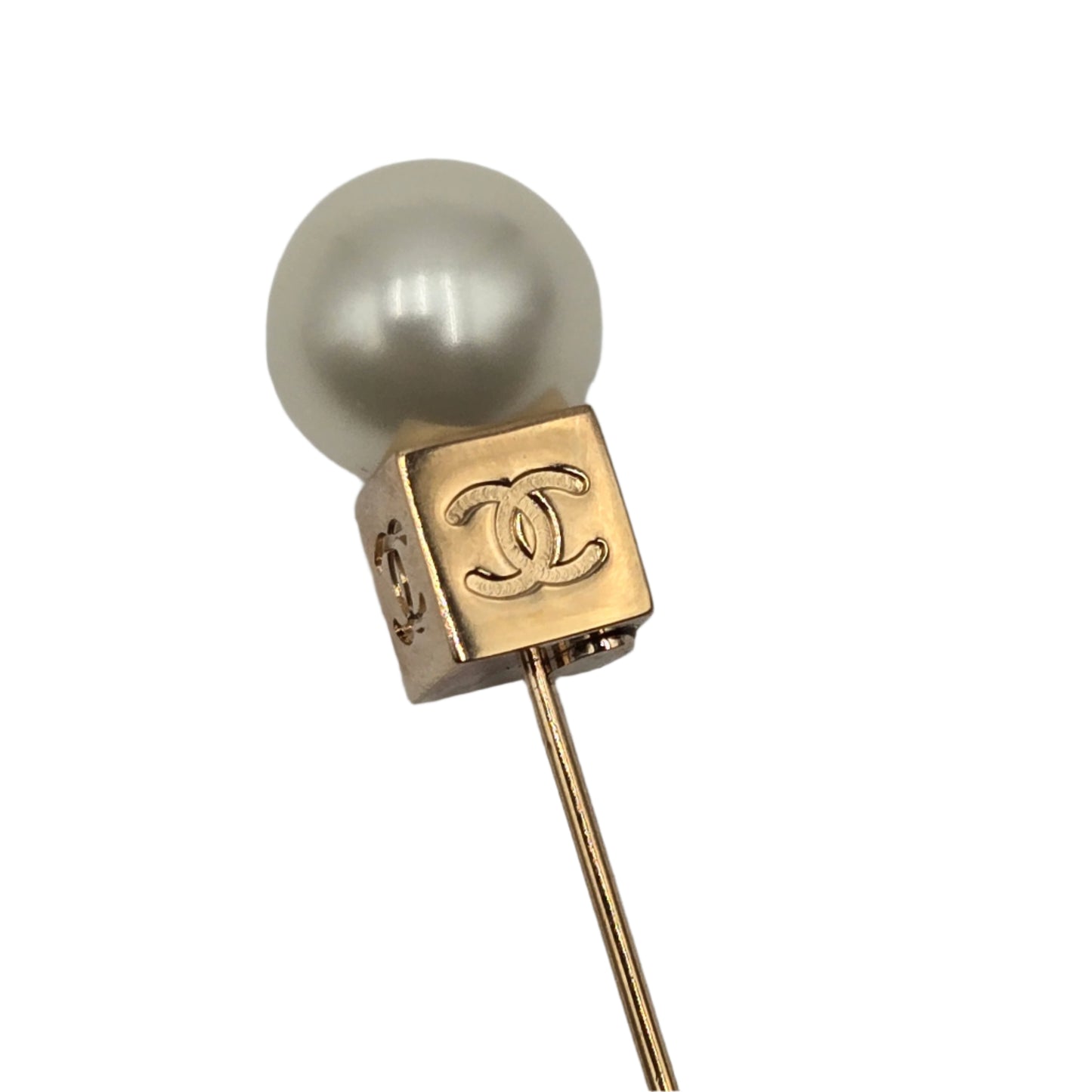 Chanel Gold Pin Brooch Golden - VINTAGE