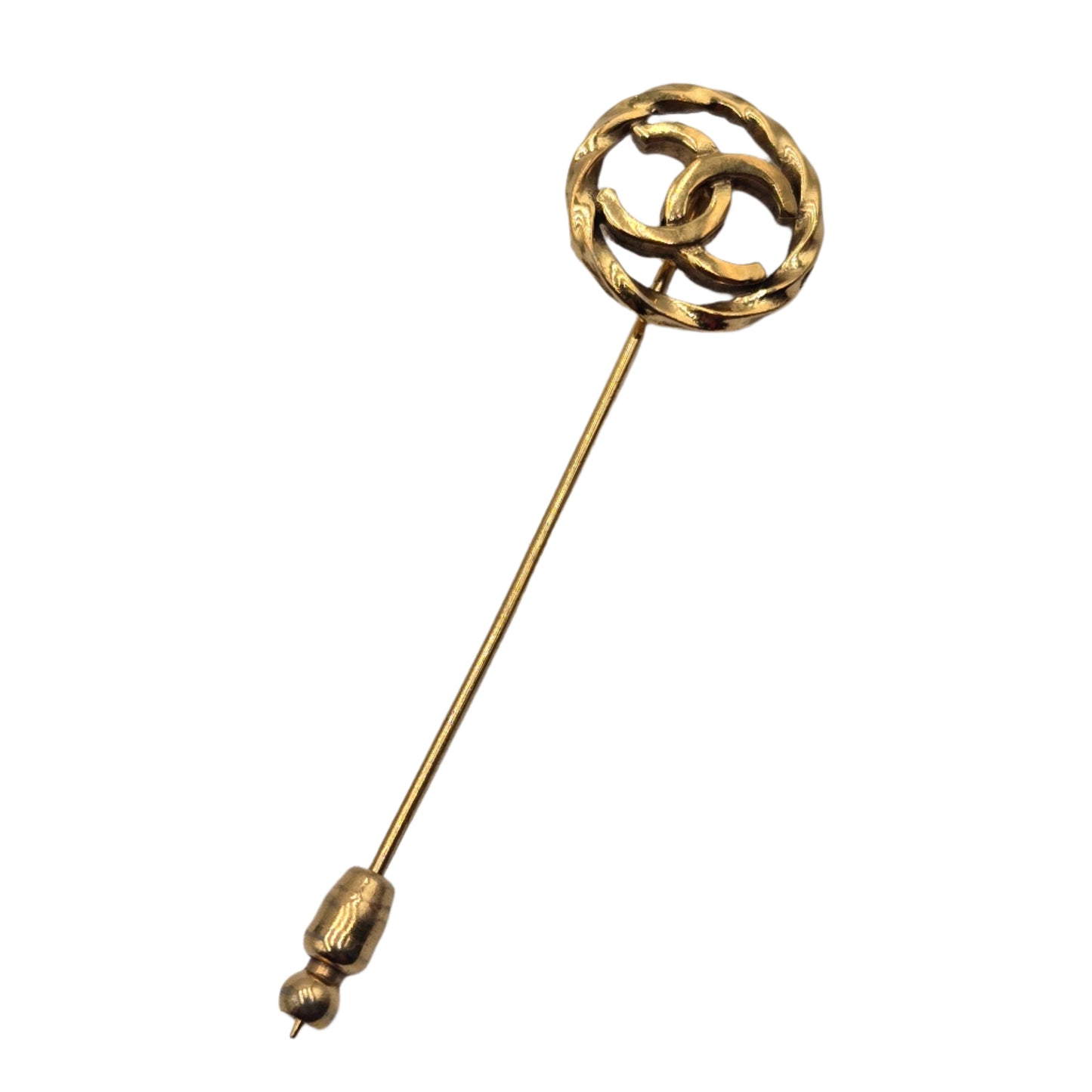 Chanel Coco Mark Brooch Gold Plated - VINTAGE