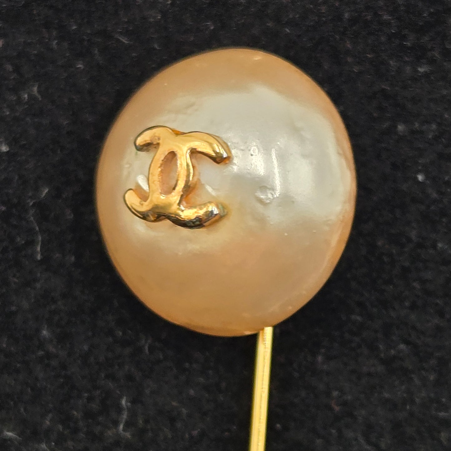 Chanel Vintage Faux Pearl Stick Pin / Brooch