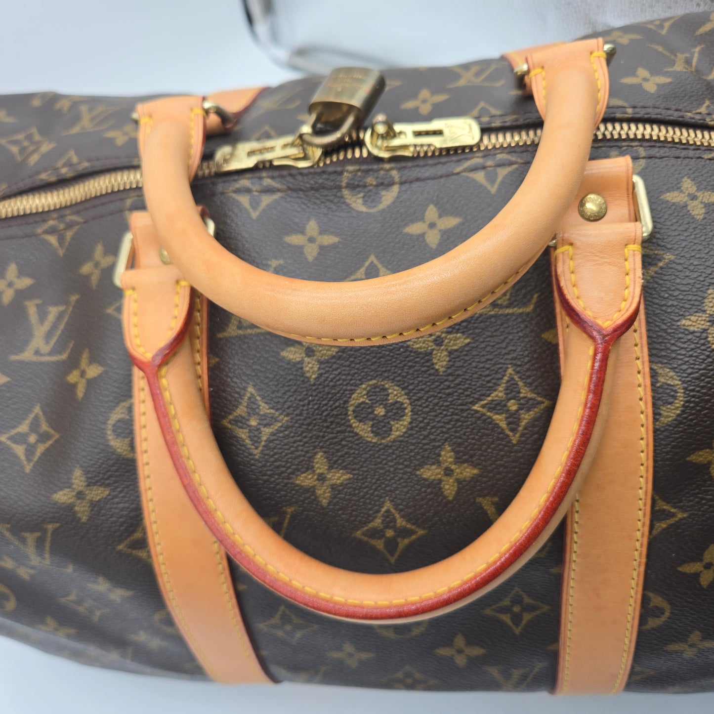 Louis Vuitton Boston Monogram Keepall Bandouliere 50 Bag