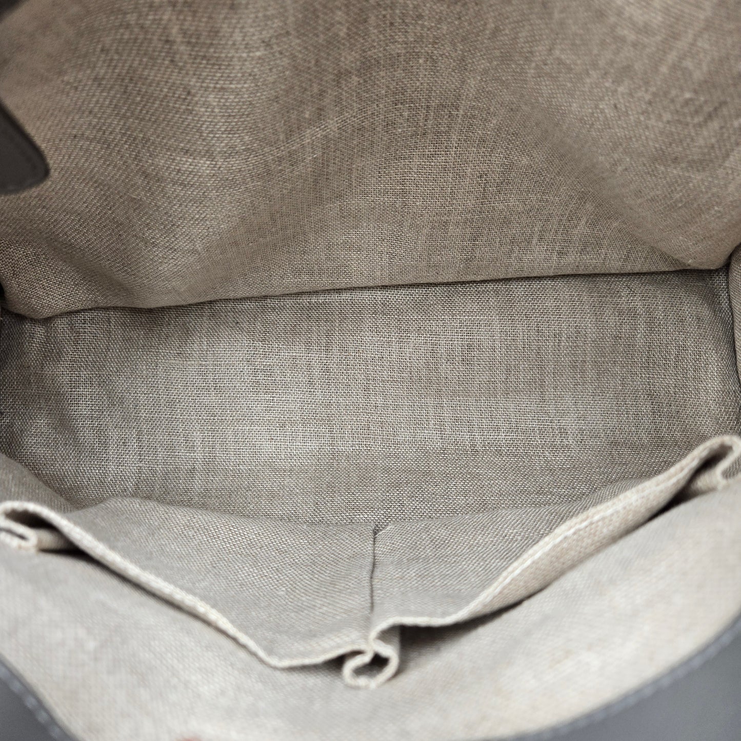 GUCCI Micro Guccissima Tote Bag Handbag Shoulder Leather Grey 510291