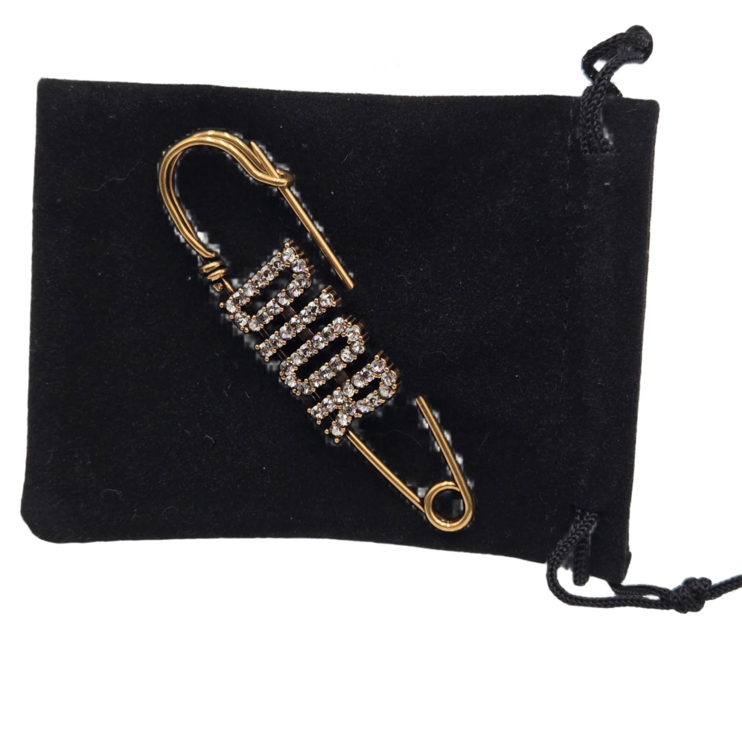 Christian Dior Antique Gold Metal Brooch #3