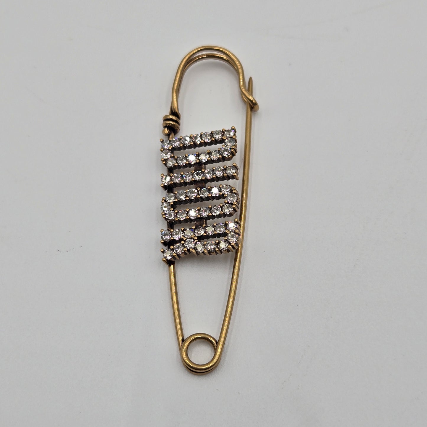 Christian Dior Antique Gold Metal Brooch #3