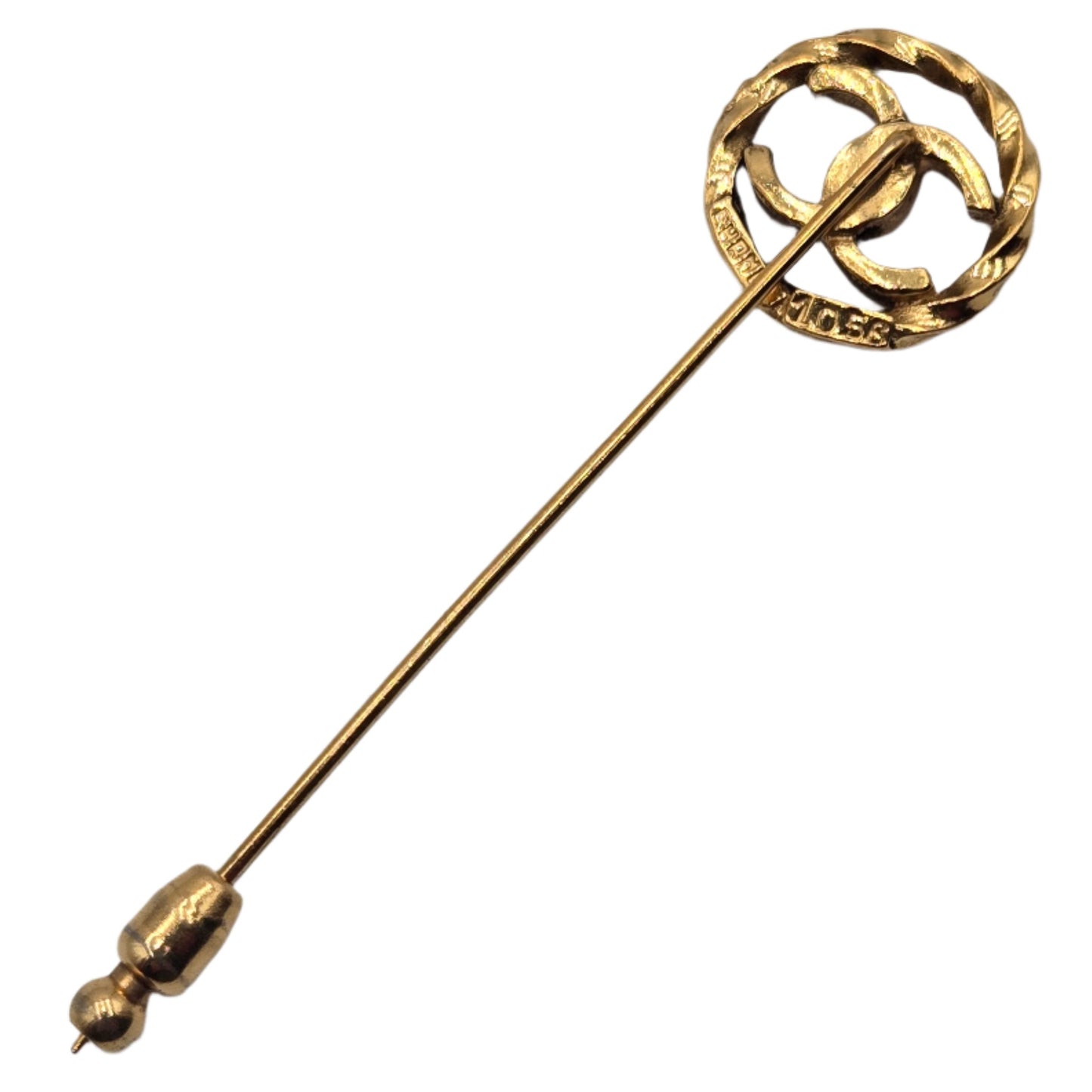 Chanel Coco Mark Brooch Gold Plated - VINTAGE
