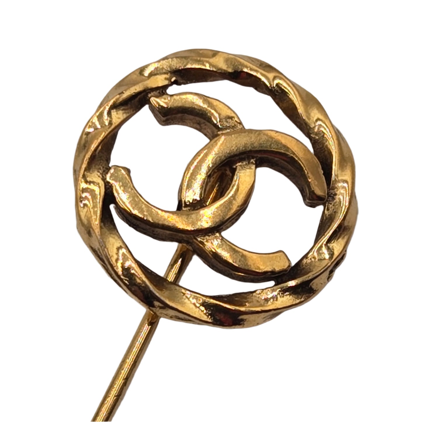 Chanel Coco Mark Brooch Gold Plated - VINTAGE