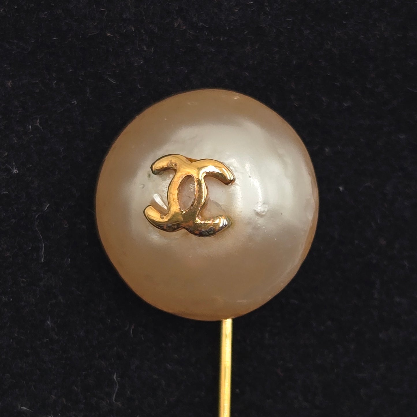 Chanel Vintage Faux Pearl Stick Pin / Brooch