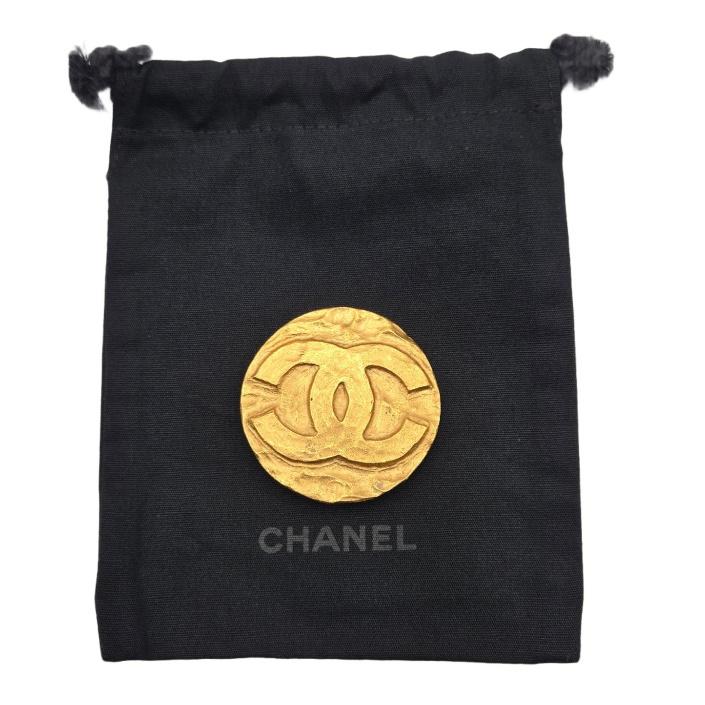 Chanel 1994 logo medallion brooch
